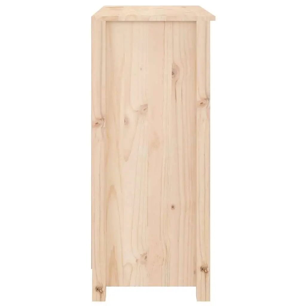 Solid Wood Pine Sideboard Storage Cabinet Brown Living Room Furniture Display
