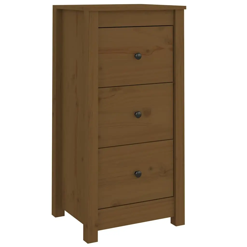 Solid Pine Wood Sideboard Cabinet Set with Rustic Charm