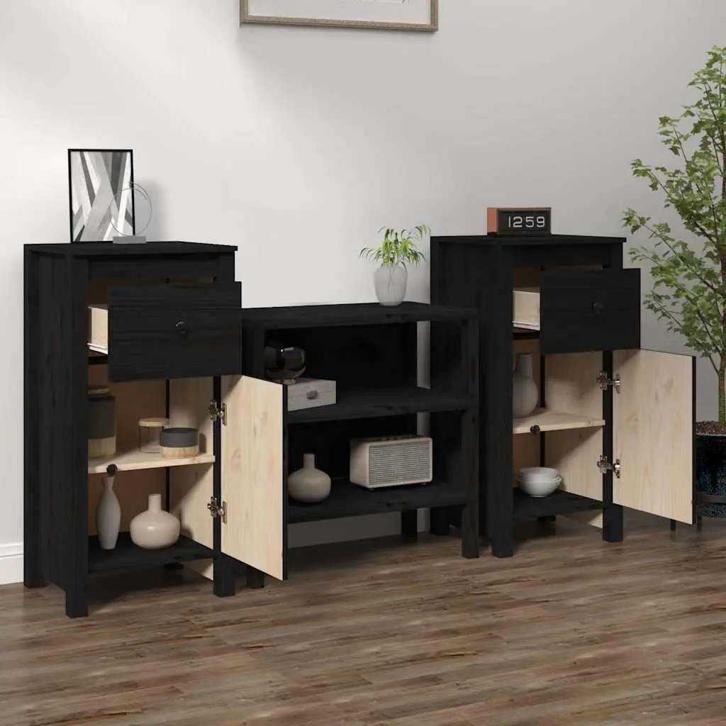 Solid Wood Pine Sideboards for Storage and Style