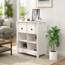 Premium White Sideboard 70x35x80 cm with Drawers