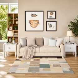 Stylish White Pine Wood Side Tables with Drawer - Set of 2