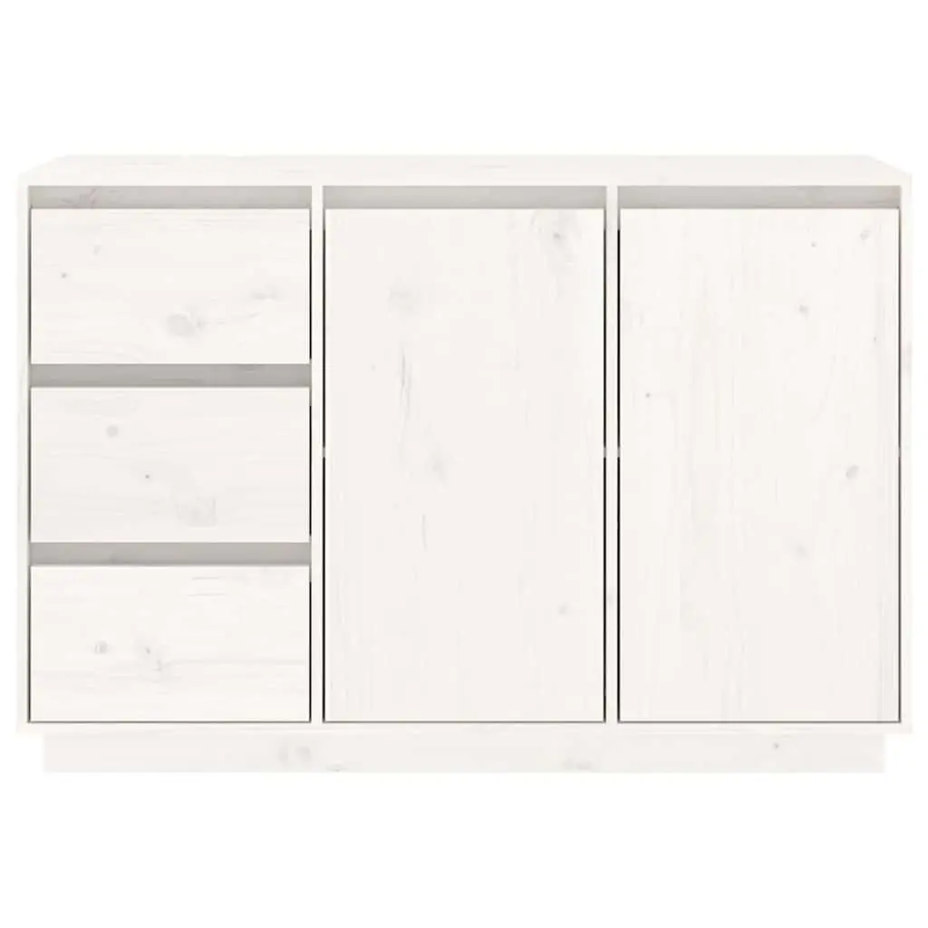 White Pine Wood Sideboard with 2 Doors & 3 Drawers