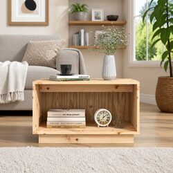 Solid Pine Wood TV Cabinet for Organized Living Room