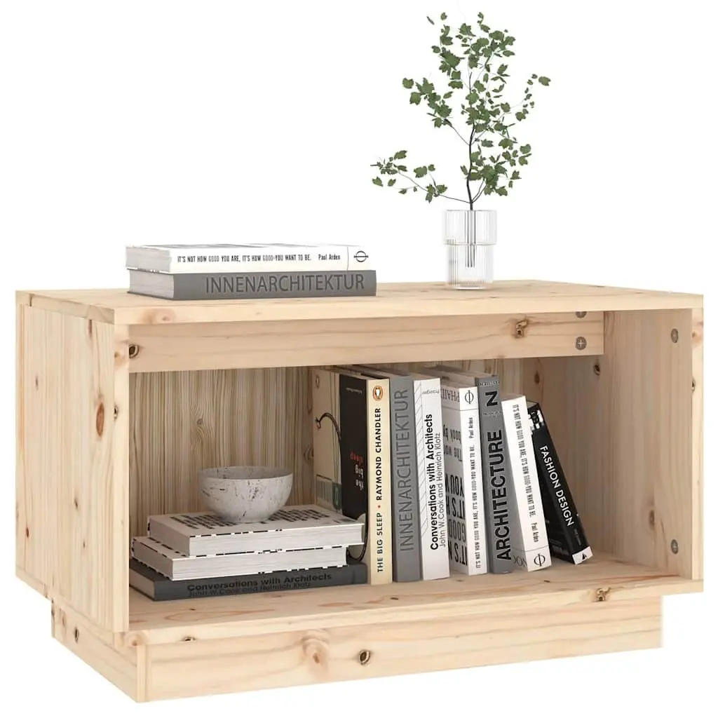Solid Pine Wood TV Cabinet for Organized Living Room