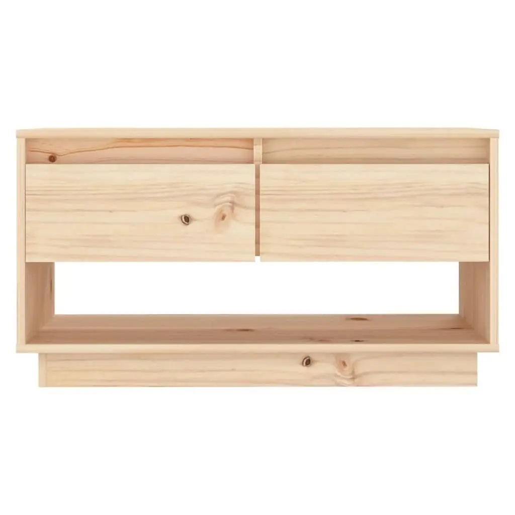 Solid Pine Wood TV Cabinet with Drawers