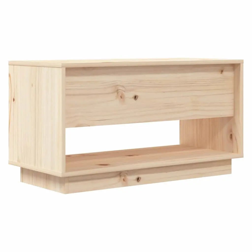 Solid Pine Wood TV Cabinet with Drawers