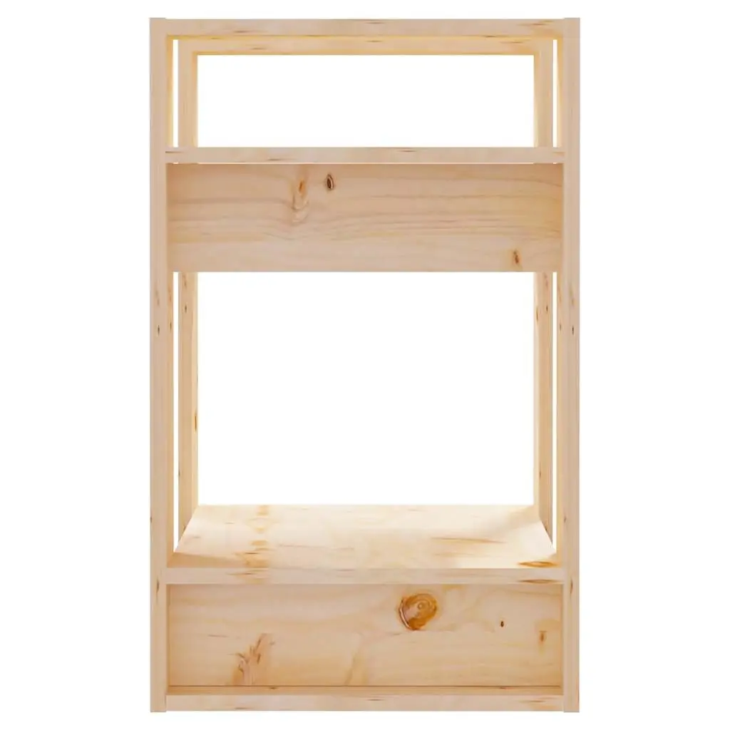 Solid Wood Pine Book Cabinet Room Divider Bookshelf 41x35x57cm Storage Shelves