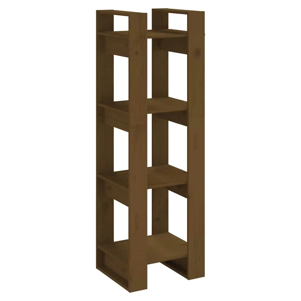 Book Cabinet Solid Pine Wood 41x35x125 cm Brown
