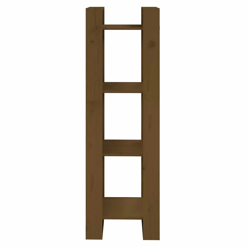 Book Cabinet Solid Pine Wood 41x35x125 cm Brown