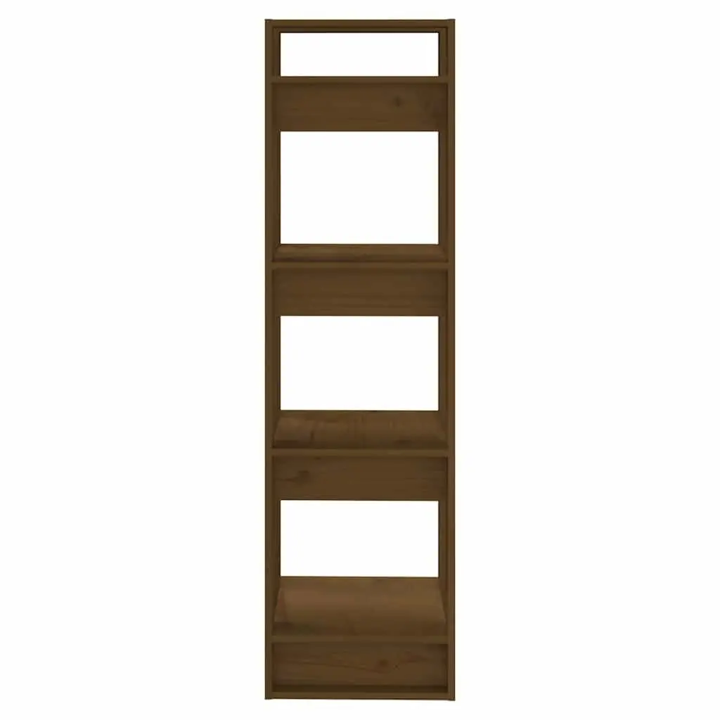 Book Cabinet Solid Pine Wood 41x35x125 cm Brown