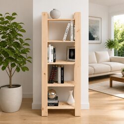 Premium Solid Wood Book Cabinet Room Divider 60x35x160cm