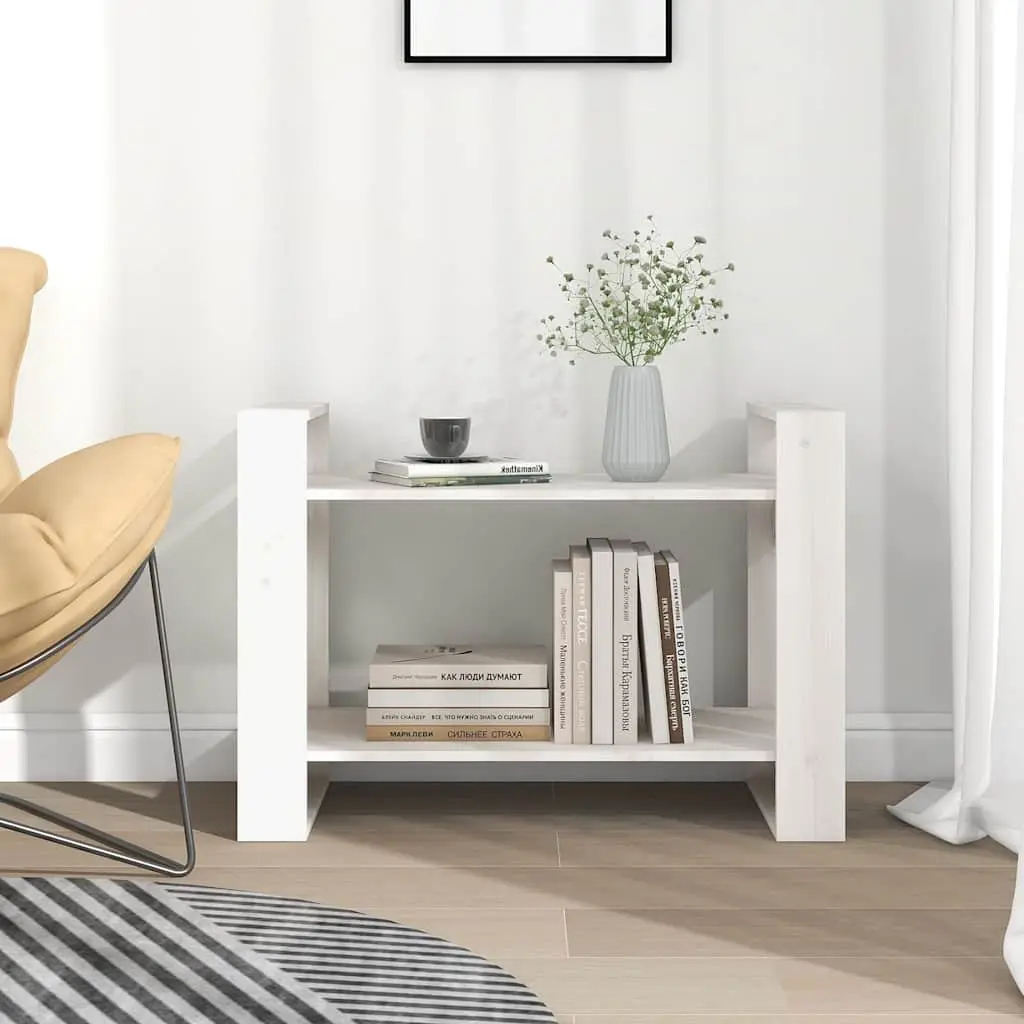 Solid Pine Wood Book Cabinet and Room Divider 80x35x56.5 cm