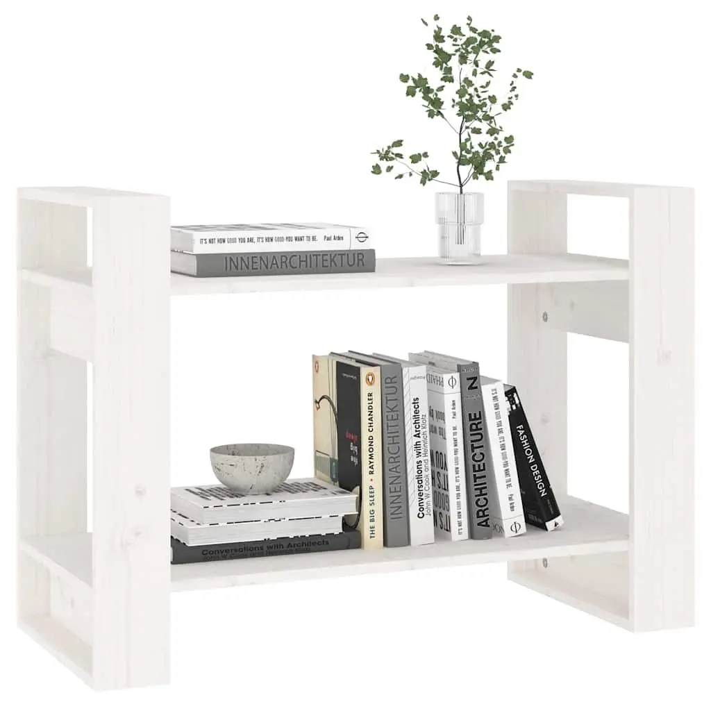 Solid Pine Wood Book Cabinet and Room Divider 80x35x56.5 cm