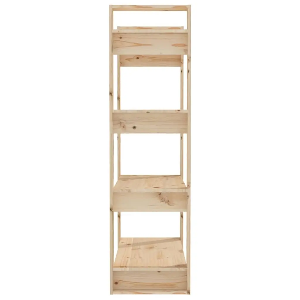Solid Pine Wood Book Cabinet Room Divider 80x35x125cm
