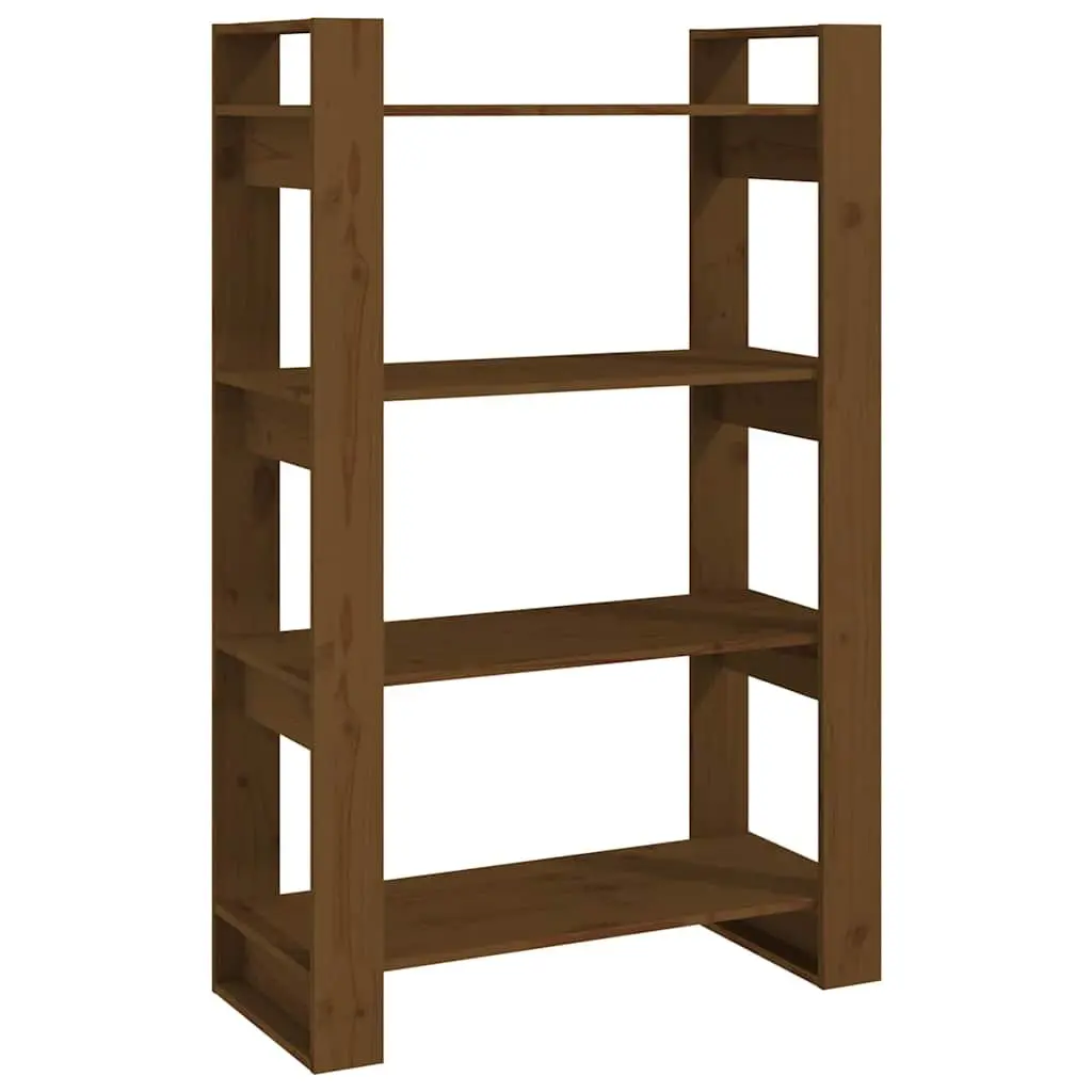 Solid Pine Wood Book Cabinet Room Divider 80x35x125cm