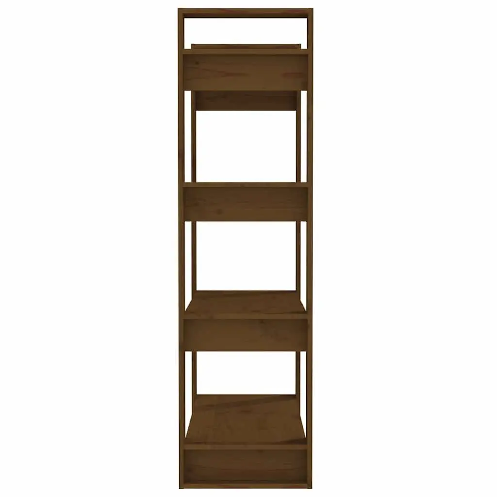Solid Pine Wood Book Cabinet Room Divider 80x35x125cm