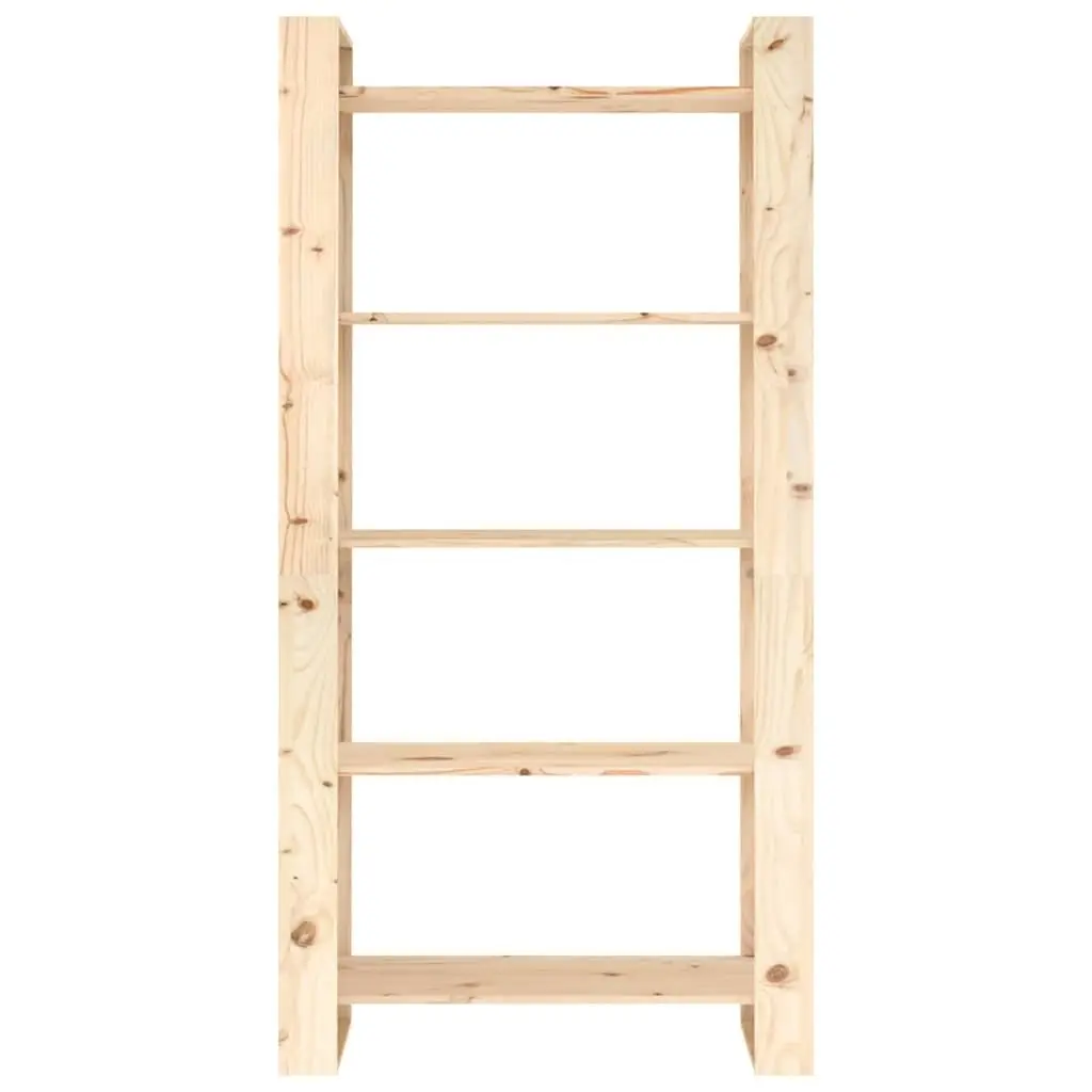 Solid Pine Wood Book Cabinet with Room Divider Function