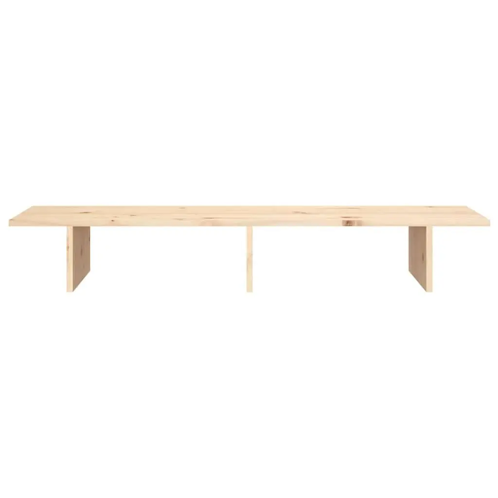 Monitor Stand Solid Wood Pine Computer Riser 100x27x15cm Storage Desk Organizer