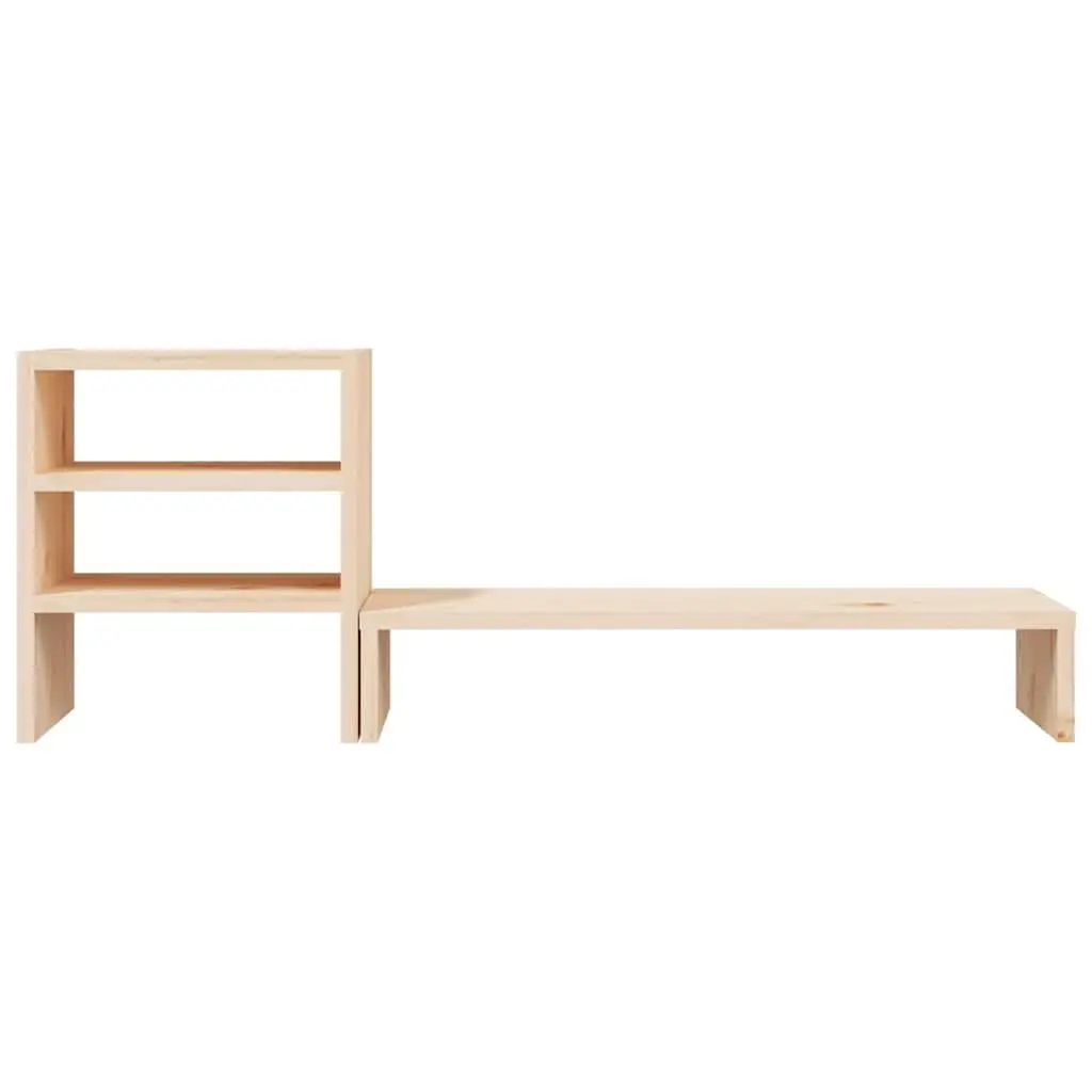 Solid Wood Monitor Stand for Computer Riser and Storage