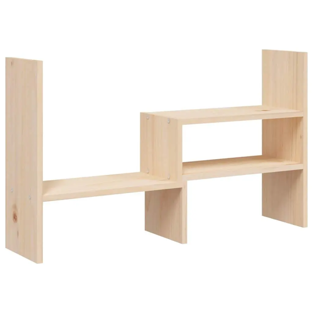 Adjustable Wooden Monitor Stand Riser in Solid Pine