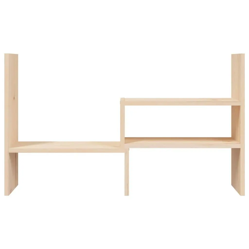 Adjustable Wooden Monitor Stand Riser in Solid Pine