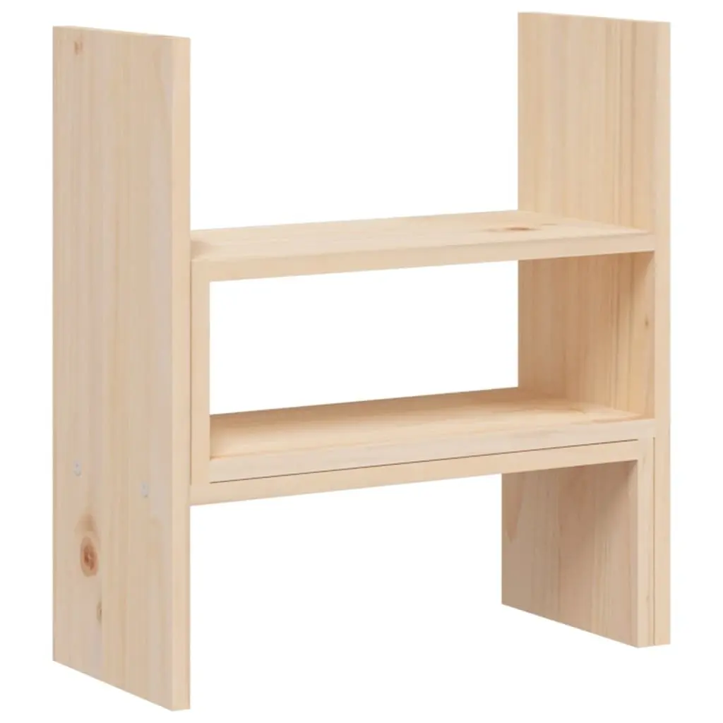 Adjustable Wooden Monitor Stand Riser in Solid Pine