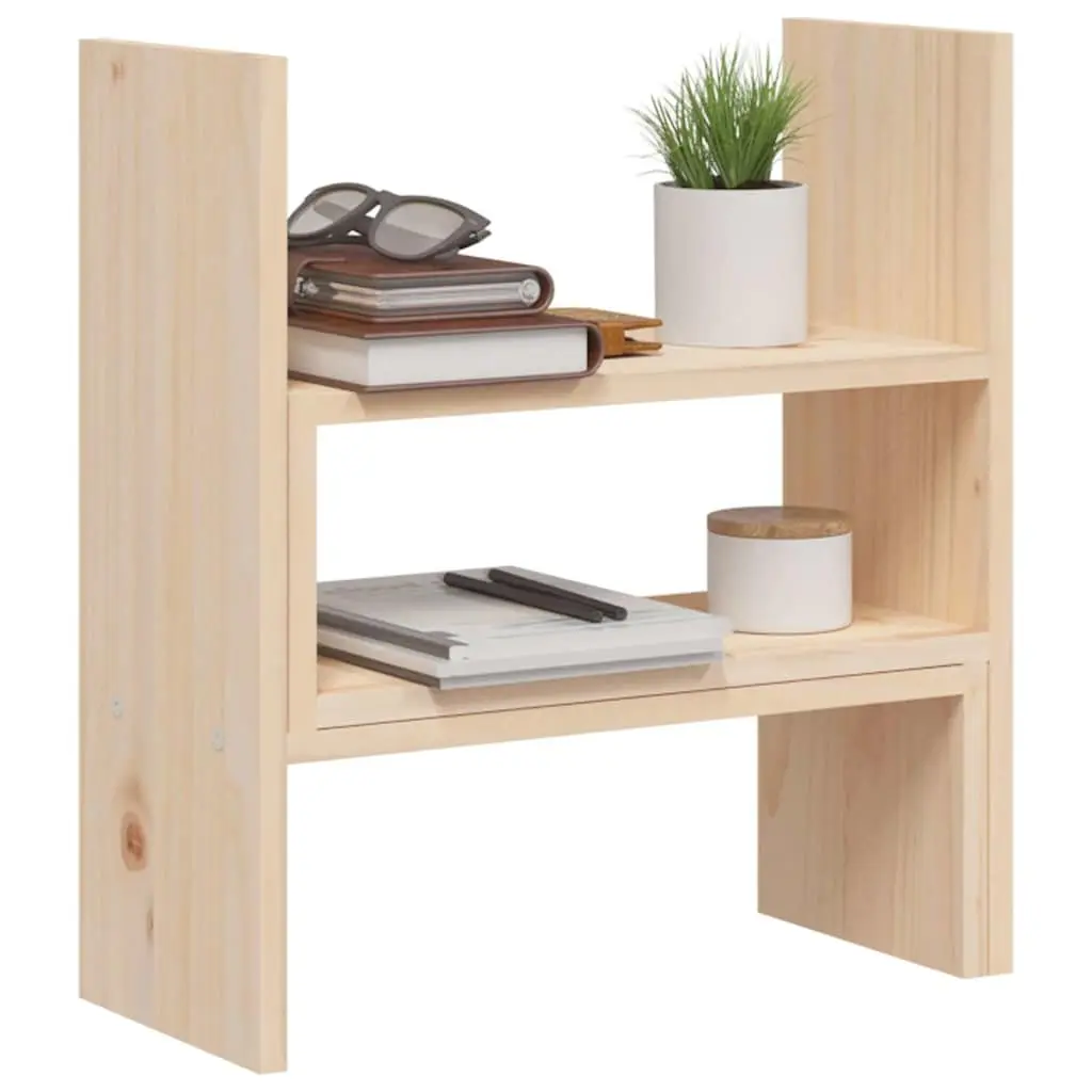 Adjustable Wooden Monitor Stand Riser in Solid Pine