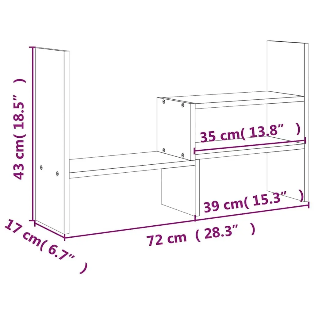 White Adjustable Solid Pine Wood Monitor Stand