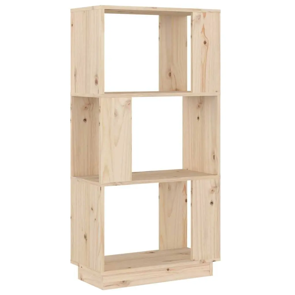 Solid Pine Book Cabinet Room Divider 51x25x101 cm