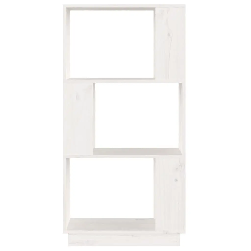 White Solid Pine Book Cabinet and Room Divider