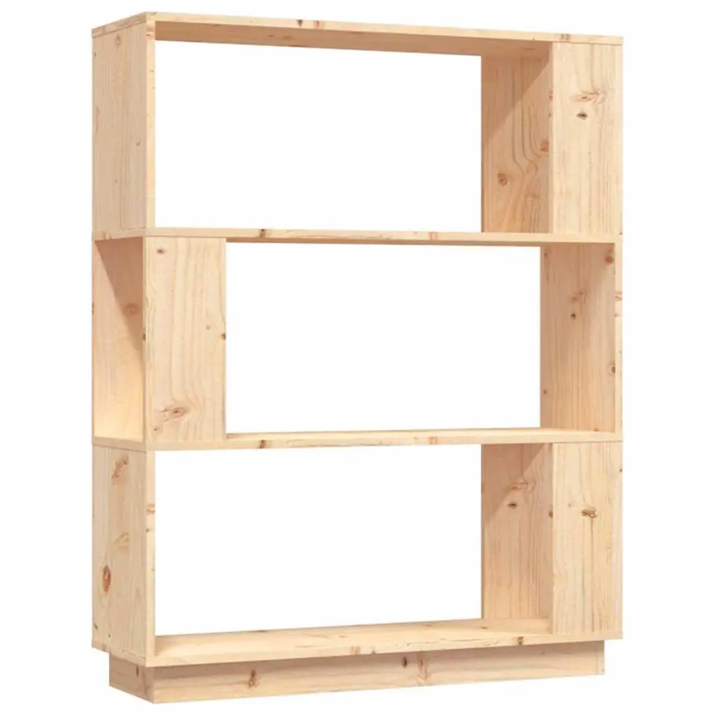 Solid Pine Wood Book Cabinet 80x25x101cm Room Divider