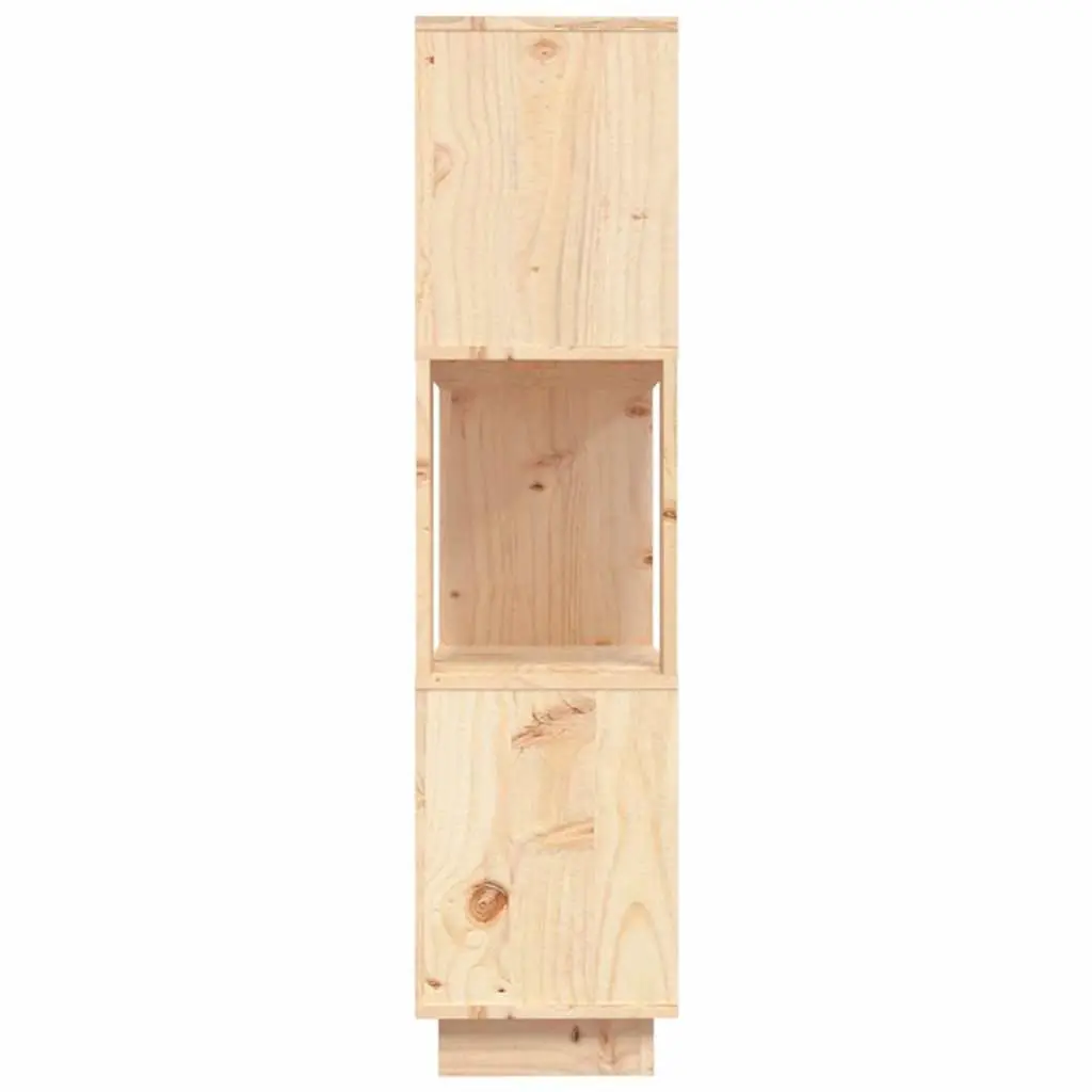 Solid Pine Wood Book Cabinet 80x25x101cm Room Divider