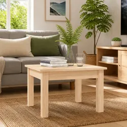 Solid Pine Coffee Table 45x45x30 cm for Your Living Room