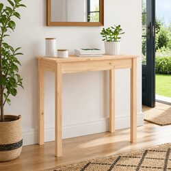 Elegant Wooden Console Table 80x40x75cm for Display