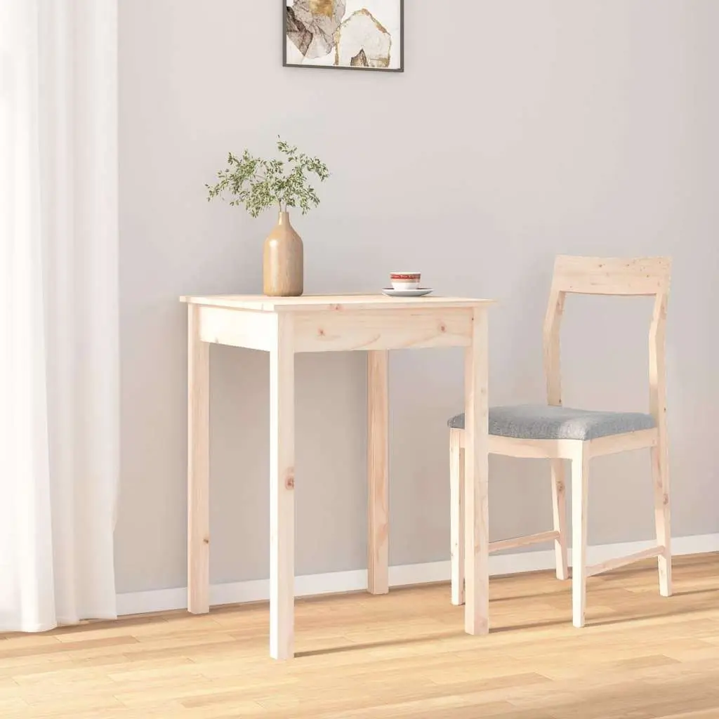 Solid Wood Dining Table 55x55x75 cm in Brown