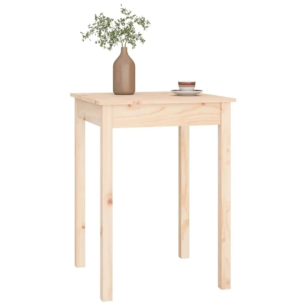 Solid Wood Dining Table 55x55x75 cm in Brown