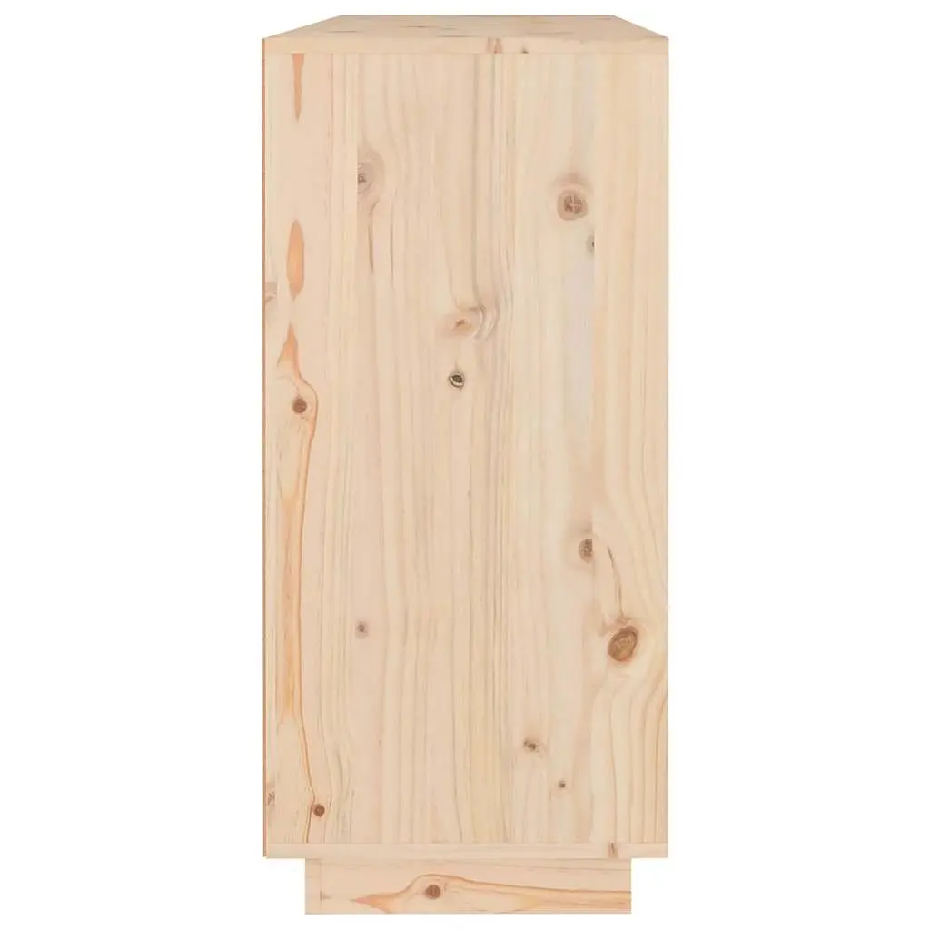 Solid Pine Wood Sideboard Cabinet 110cm with 2 Drawers