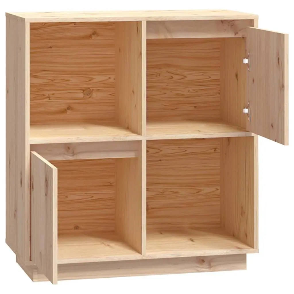 Solid Wood Pine Sideboard 74x35x80cm