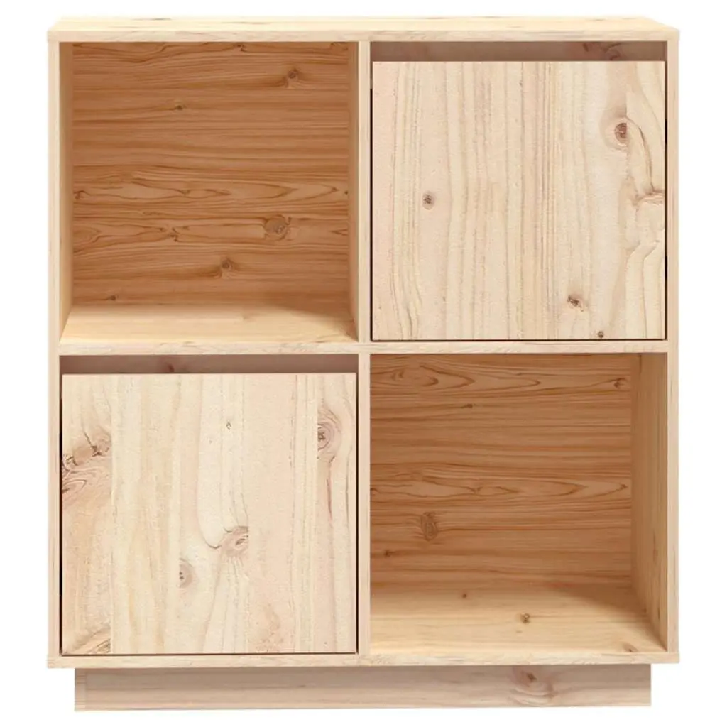 Solid Wood Pine Sideboard 74x35x80cm
