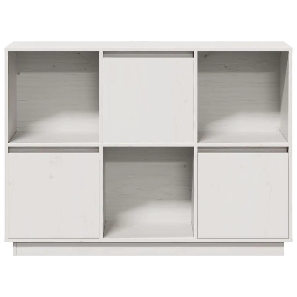 White Sideboard 110.5x35x80cm in Solid Pine