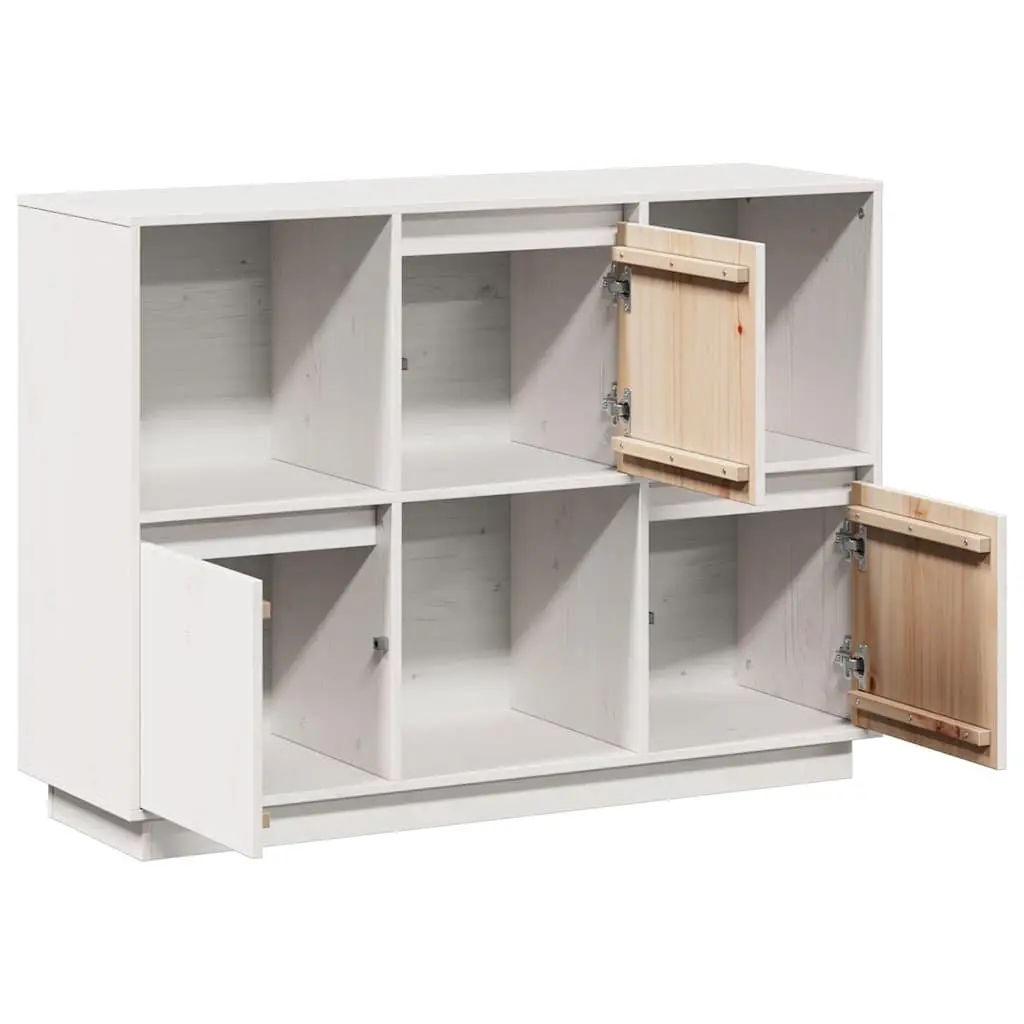 White Sideboard 110.5x35x80cm in Solid Pine