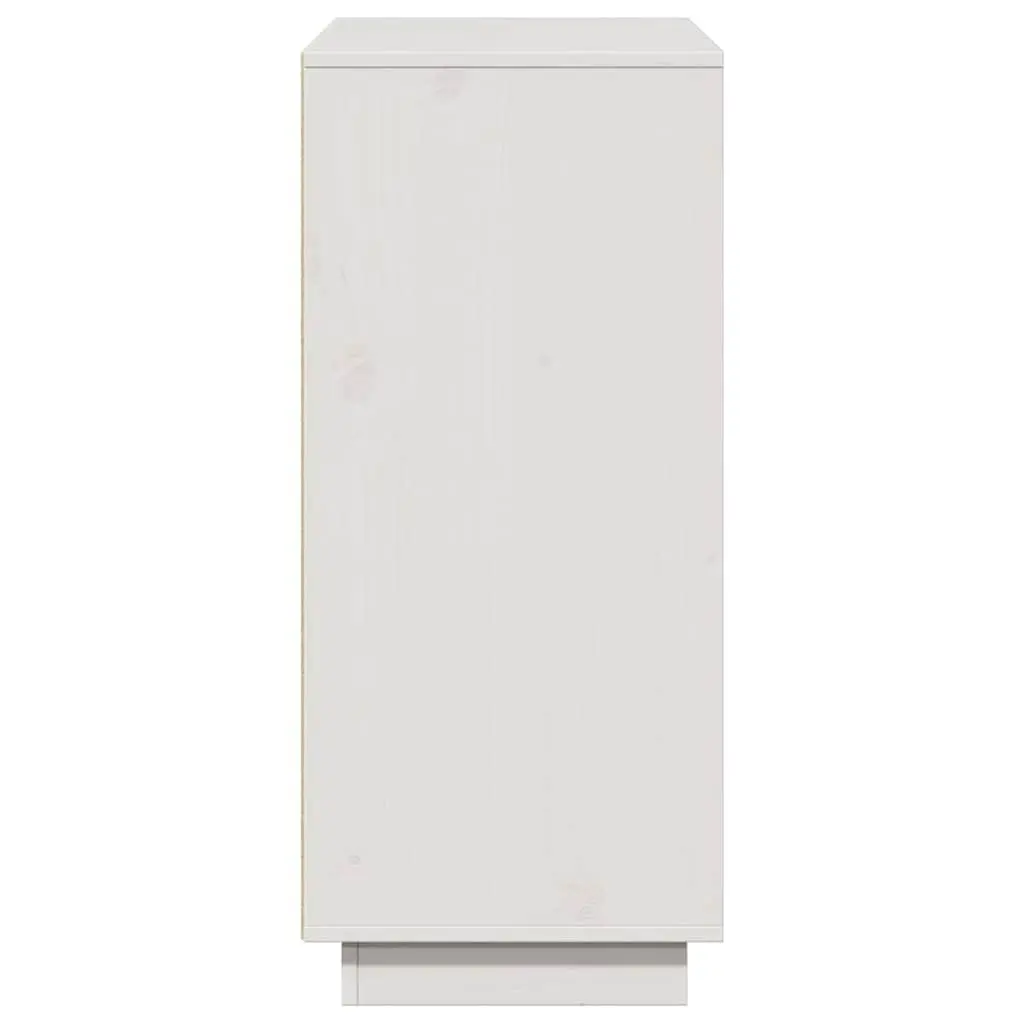 White Sideboard 110.5x35x80cm in Solid Pine