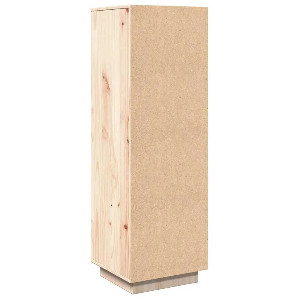 Highboard Solid Wood Pine 38x35x117cm Brown