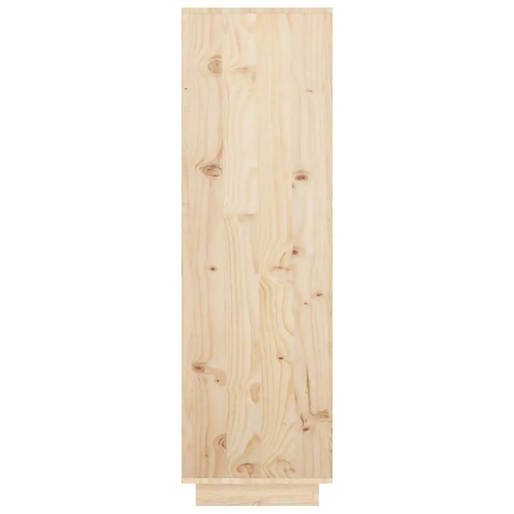 Highboard Solid Wood Pine 38x35x117cm Brown
