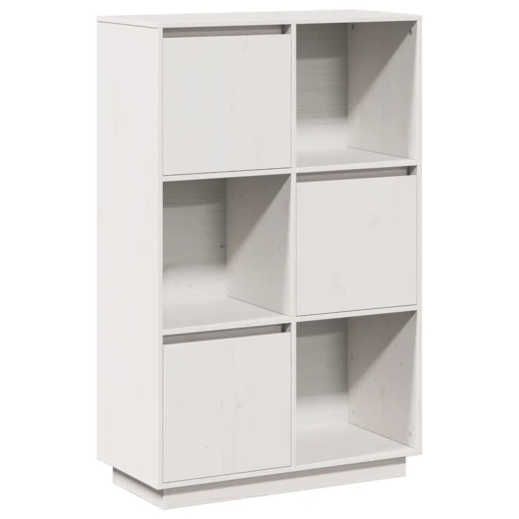 Solid Pine Wood Highboard Storage Cabinet 74x35x117cm