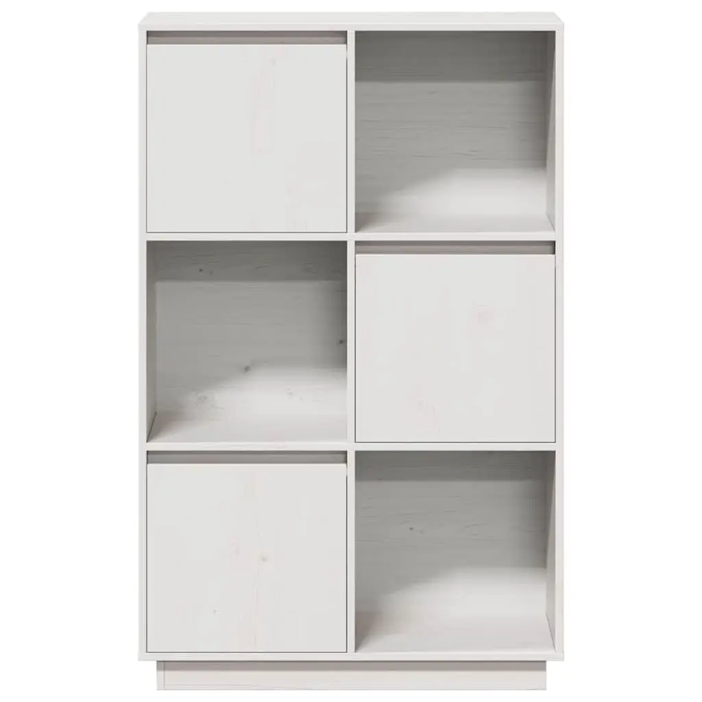 Solid Pine Wood Highboard Storage Cabinet 74x35x117cm