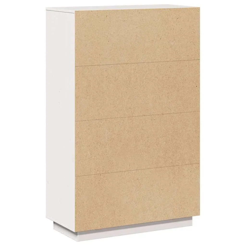 Solid Pine Wood Highboard Storage Cabinet 74x35x117cm