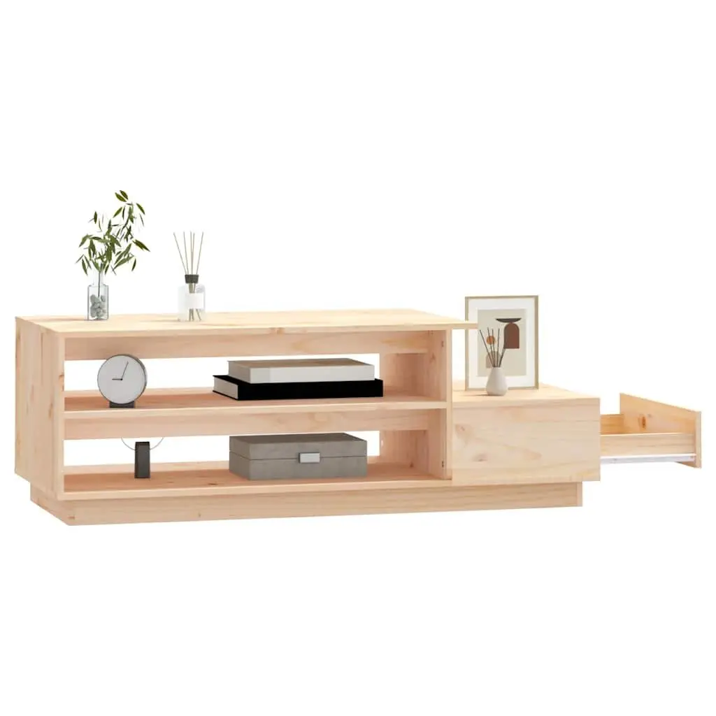 Solid Pine Coffee Table with Storage Compartments