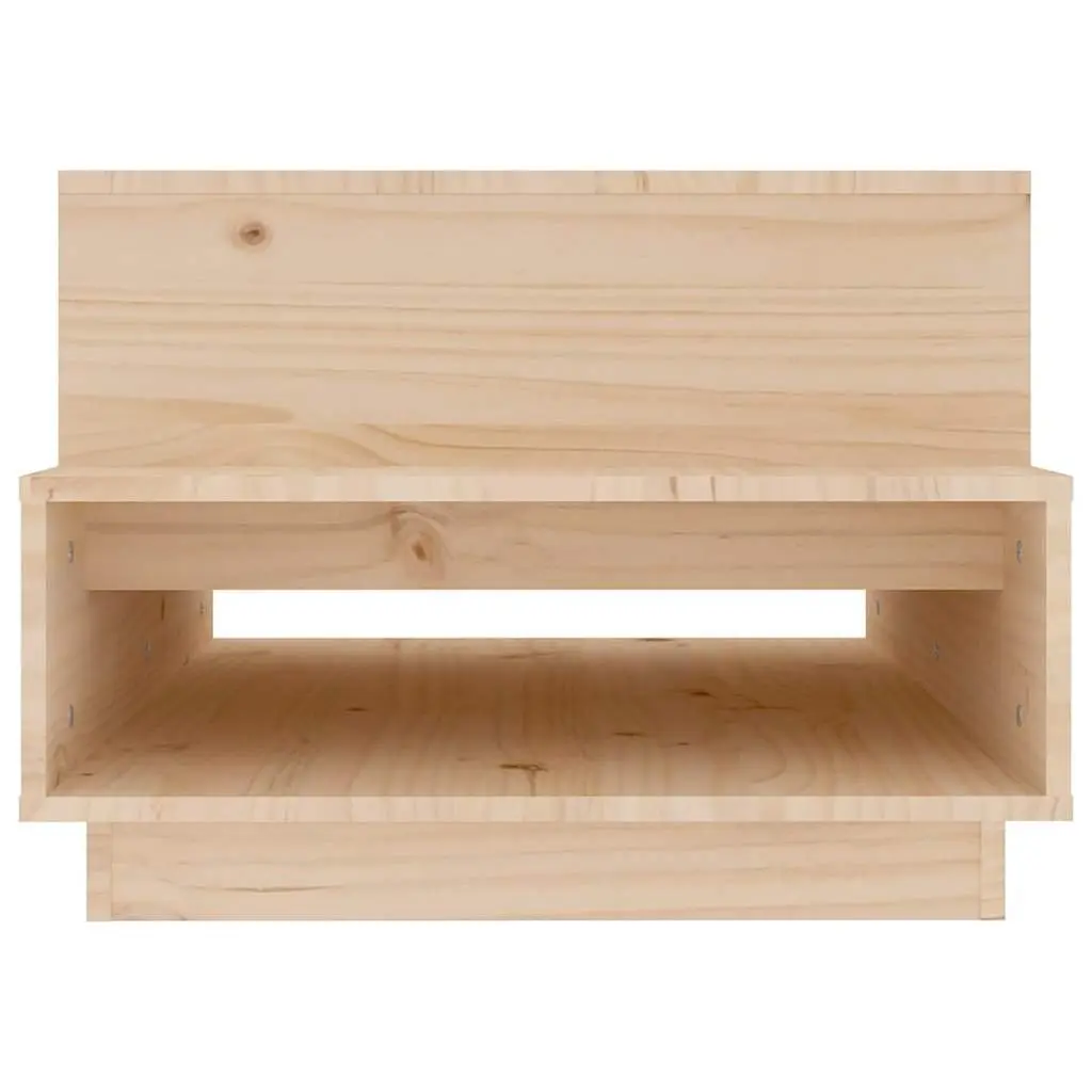 Brown Solid Pine Coffee Table for Living Rooms