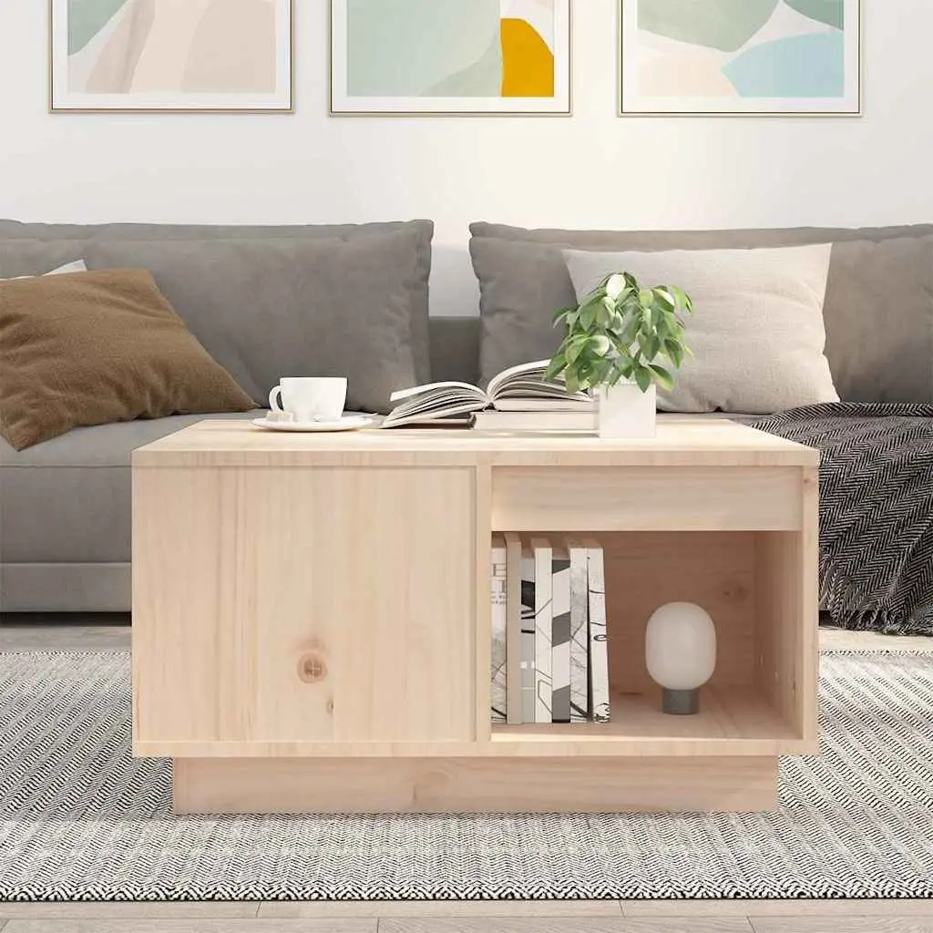 Brown Coffee Table 60x61x32.5cm in Solid Pine